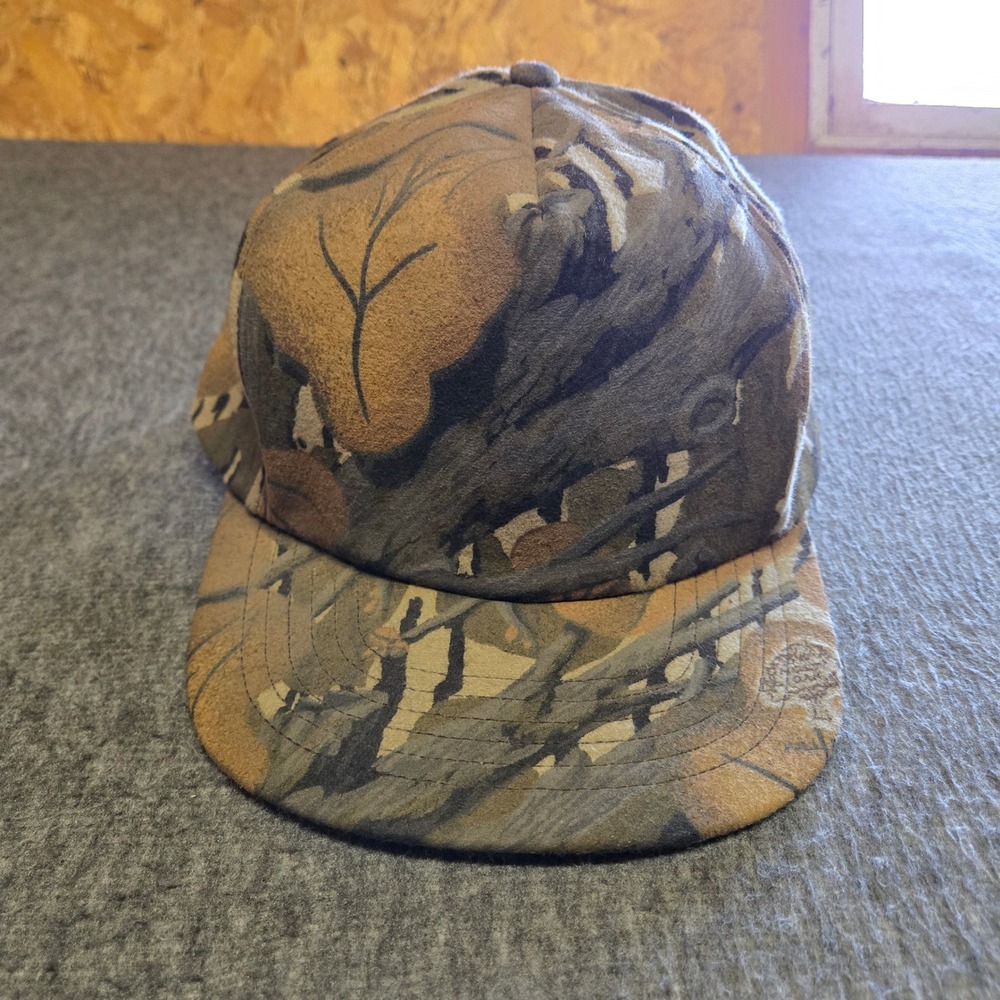 Vintage 80's Mossy Oak Fall Foliage Camo Hunting Hat Snapback Made in USA